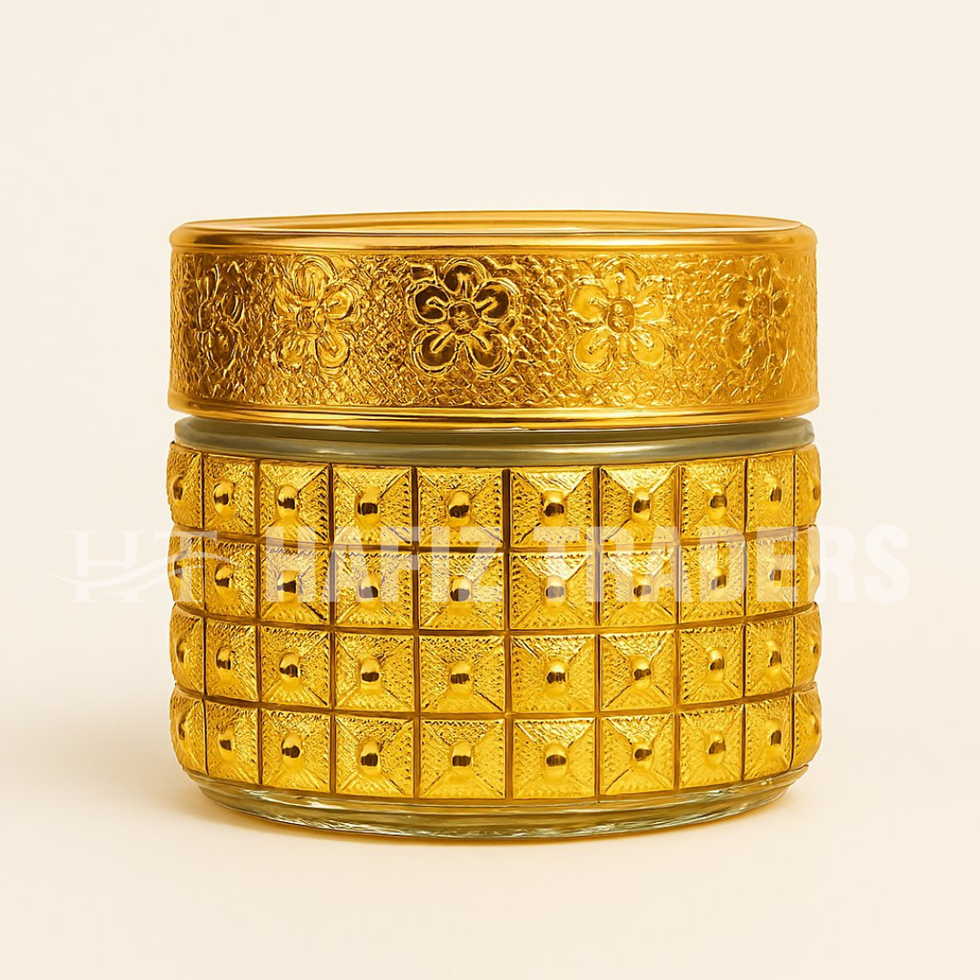 Premium Golden Majoon Jar 100ml | Herbal, Unani & Ayurvedic Medicine Packaging