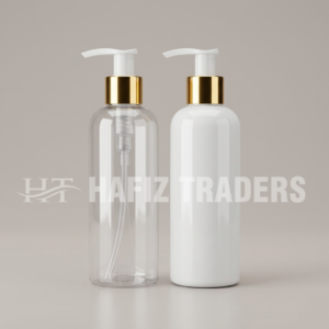 Plastic bottle with lotion pump