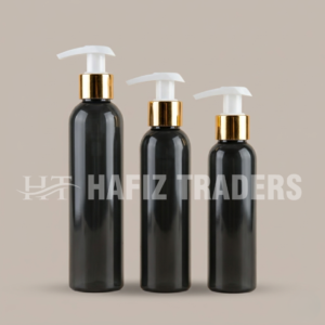 Black Oil shampoo and Lotion bottle