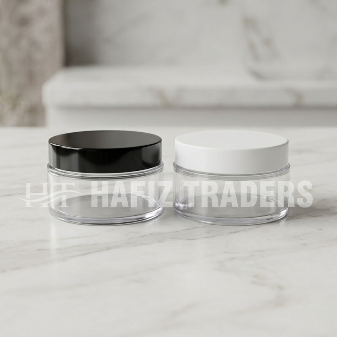 Empty Round Clear acralic Cosmetic Bottles Jar