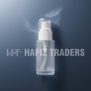 Frosted Bottle with Lotion Pump