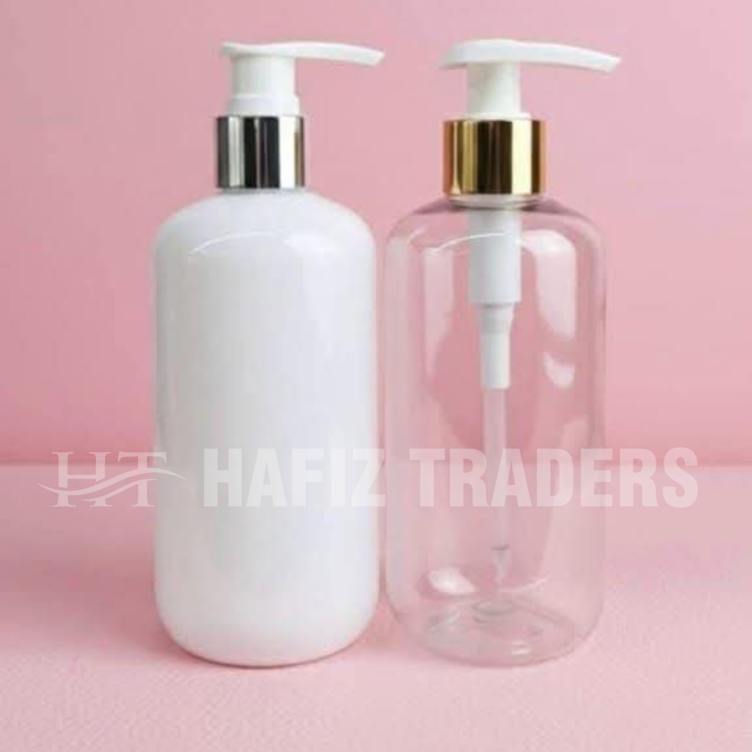 Empty Plastic Pump Bottles Transparent Bottle with White Pump