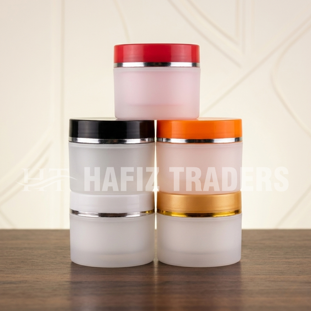 Empty Plastic Cream Jar