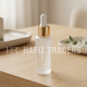 Frosted Glass Essential Oil Bottles Cap Aromatherapy Serum Dropper Bottle